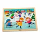Puzzle din lemn Viga Toys Anotimpuri: Iarna (24 elem.) foto