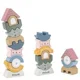 Turn de echilibru din lemn Viga Toys PolarB, 11 elemente