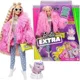 Set de joaca Barbie Extra cu geaca roz si porc unicorn foto