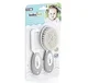 Set perie si pieptene BabyJem Natural Gri