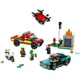 Set de constructie Lego City Pompieri si urmarire a Politiei foto