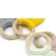 Игрушка для прорезывания зубов с деревянным кольцом BabyJem Grey