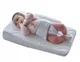 Salteluta pozitionator pentru bebelusi BabyJem Baby Reflux Pillow Alba foto