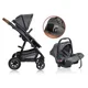 Коляска 3 в 1 BabyGo Simplex Grey Melange