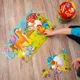 Maxi puzzle educativ Roter Kafer Ferma in tub