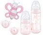 Подарочный набор из 5 предметов NUK Baby Rose (2 бутылочки, 2 пустышки и игрушка)