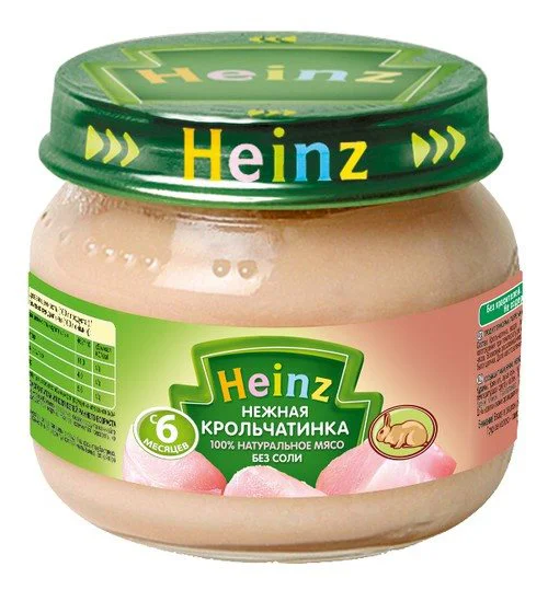 Мясное пюре Heinz Нежная крольчатинка (6+ мес.), 80г