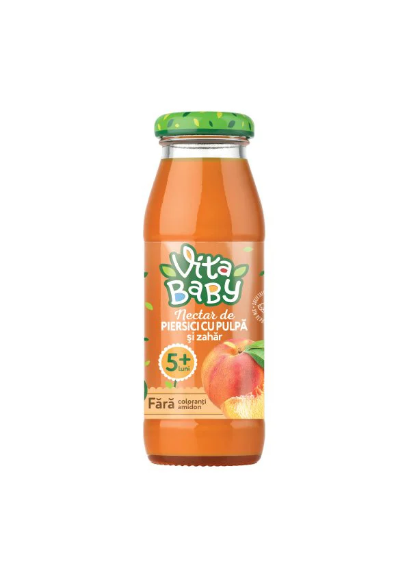 Suc-nectar de piersici Vita Baby cu pulpa (5+ luni), 175 ml