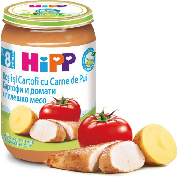 HiPP Цыпленок в картофельном пюре с помидорами (8+ мес.), 220 г