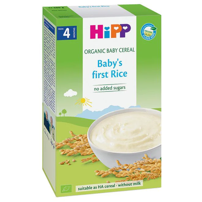 Terci HiPP organic de orez fara lapte (4+ luni), 200 g