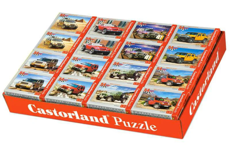 Puzzle Castorland Auto, 54 MINI piese