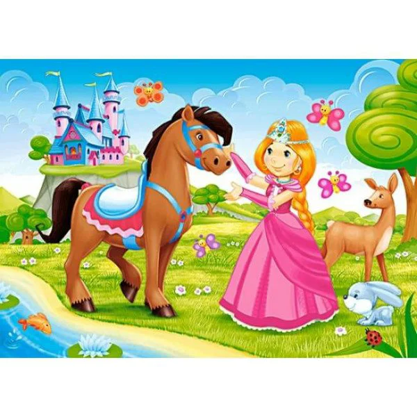 Puzzle Castorland Princess and her Friend, 60 MIDI piese
