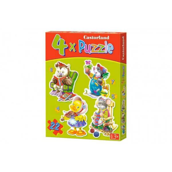 Puzzle Castorland Leisure Time, 4 in 1 (4+5+6+7 piese)