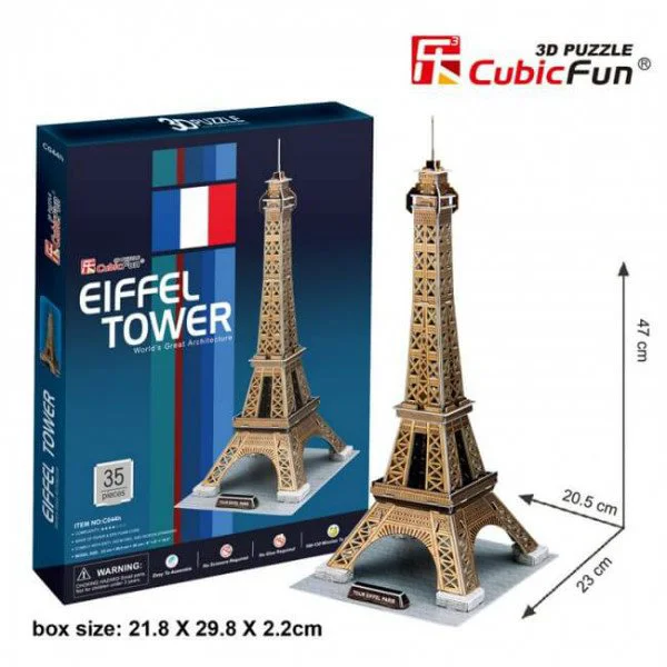 Puzzle 3D CubicFun Eiffel Tower