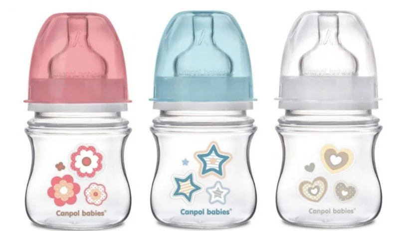 Biberon anticolic din plastic Canpol EasyStart &quot;Newborn Baby&quot;, 120 ml