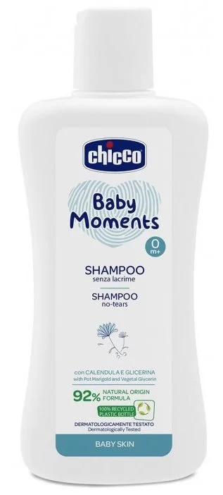 Sampon fara lacrimi Chicco Baby Moments, 200 ml