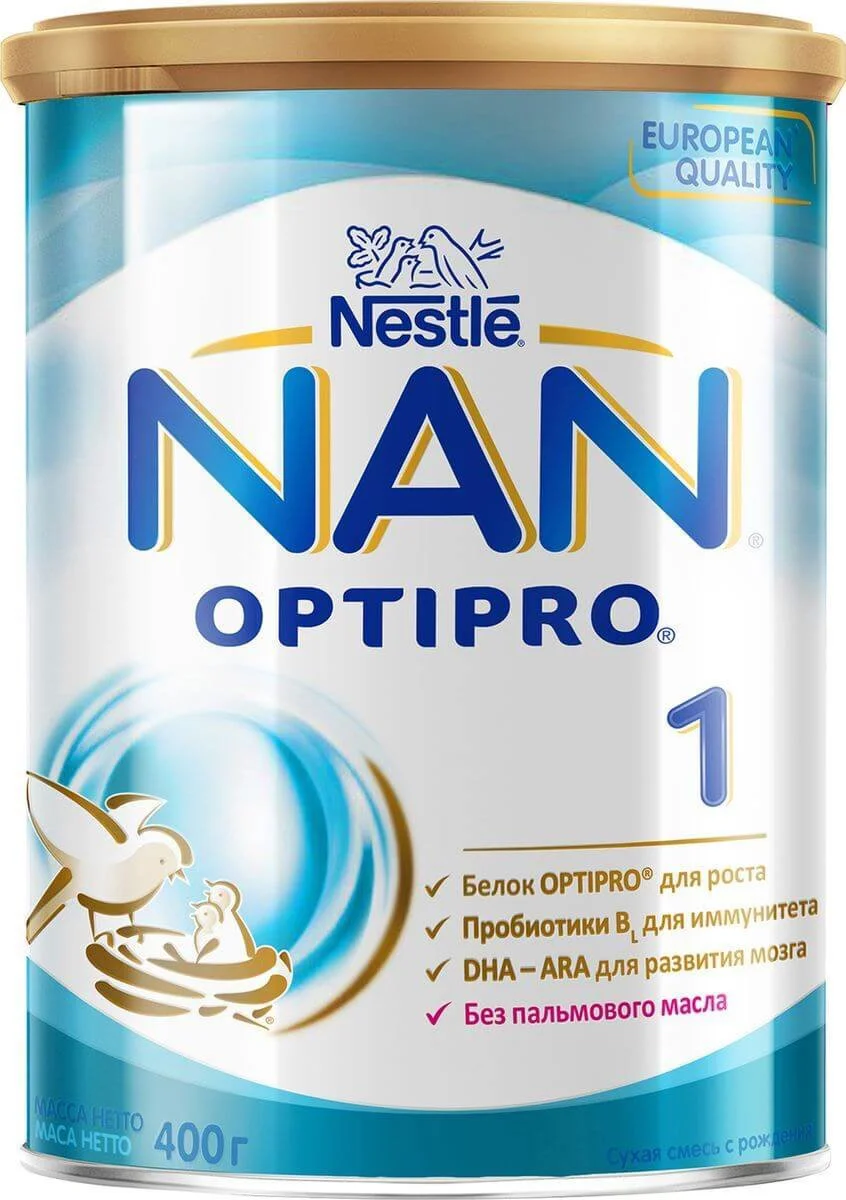Детская молочная смесь Nestle NAN 1 OPTIPRO (0+ мес.), 400 г