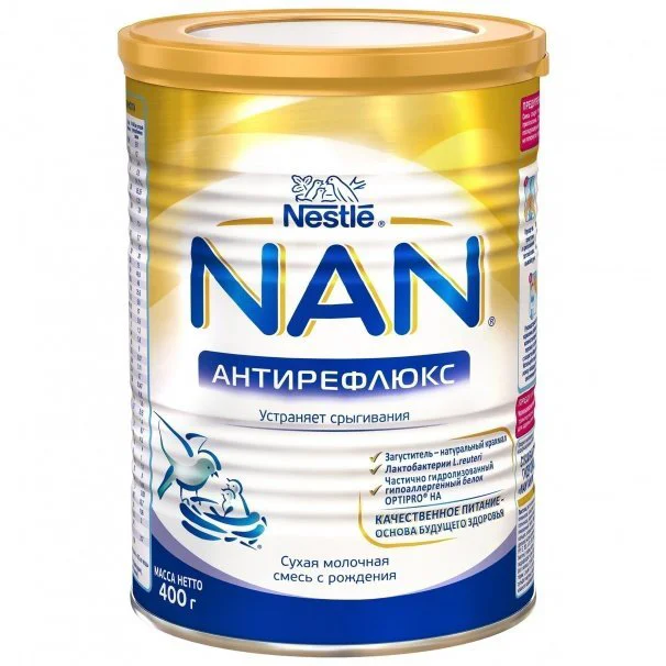 Детская молочная смесь Nestle Nan Антирефлюкс (0+ мес.), 400 г