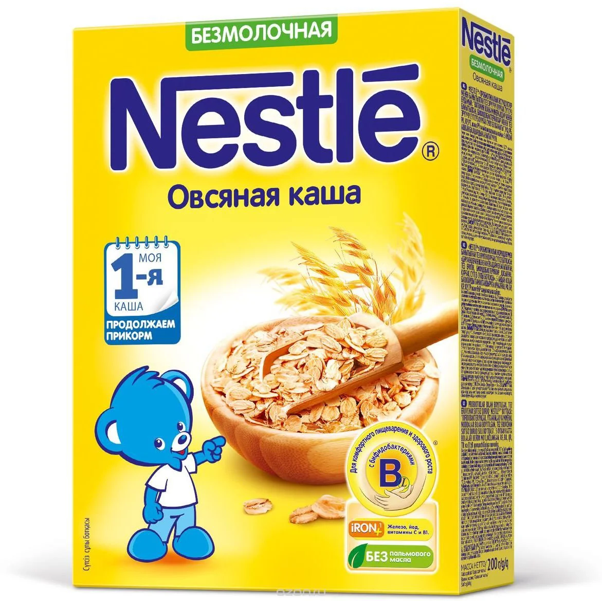 Каша безмолочная овсяная Nestle (5+ мес.), 200 г