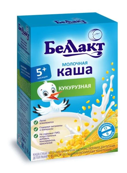 Каша молочная кукурузная Беллакт (5+ мес.), 200 г
