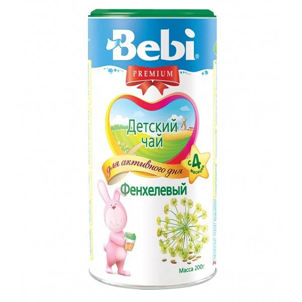 Детский чай Bebi Premium Фенхелевый (4+ мес.), 200 г