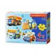 Puzzle Castorland Funny Cars, 4 in 1 (3+4+6+9 piese)