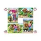 Puzzle Castorland Fun with Horses, 4 in 1 (30+40+50+60 piese)
