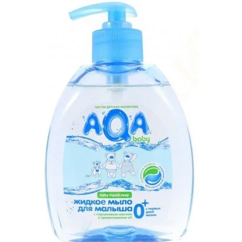 Sapun lichid AQA Baby pentru bebelusi (0+ luni), 300 ml