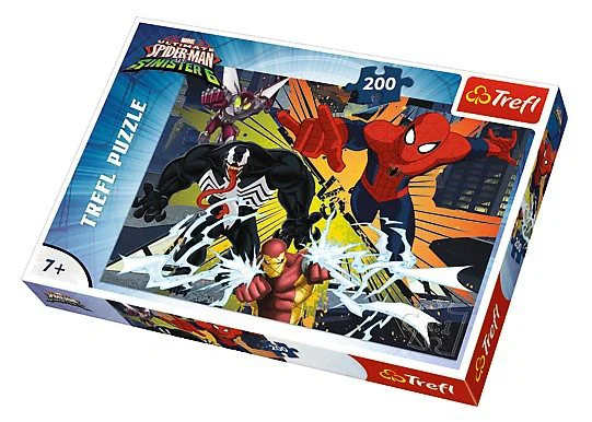 Puzzle Trefl Disney Marvel Spiderman &quot;The Clash&quot;, 200 piese
