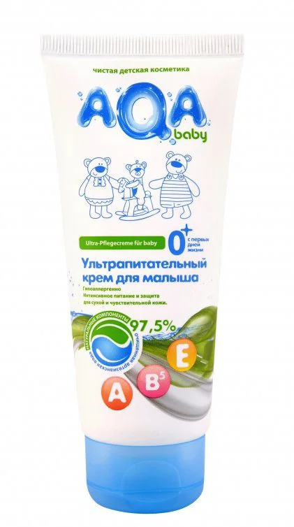 Ультрапитательный крем для малыша AQA Baby (0+ мес.), 100 мл