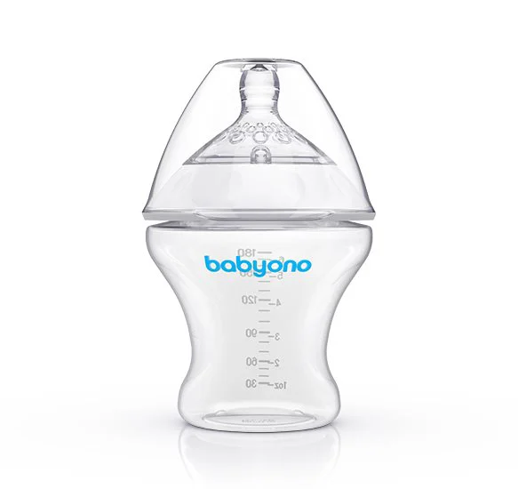 Антиколиковая бутылка BabyOno Natural Nursing, 180 мл