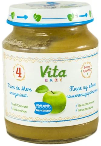 Piure de mere Vita Baby (4+ luni), 135 g