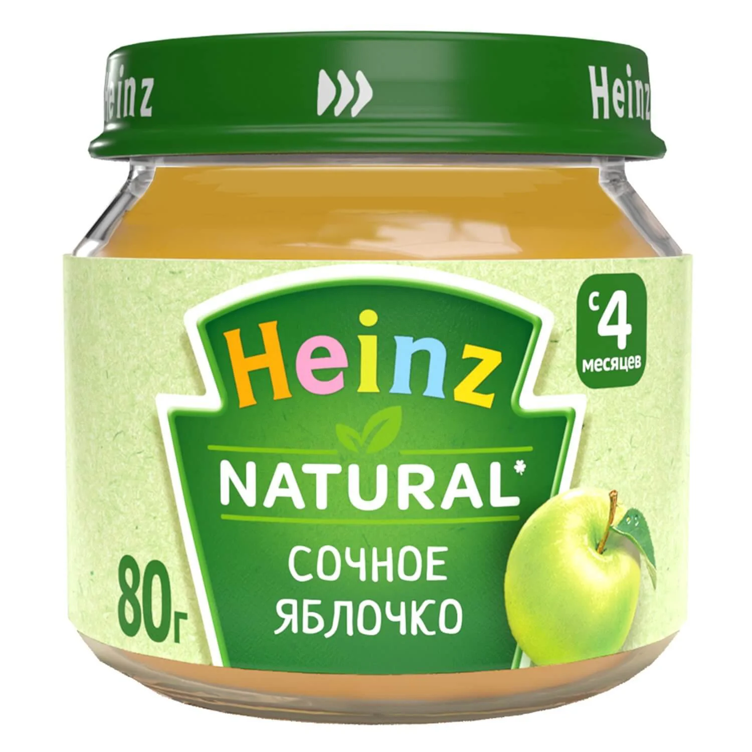 Пюре Heinz Сочное яблочко (4+ мес.), 80 г