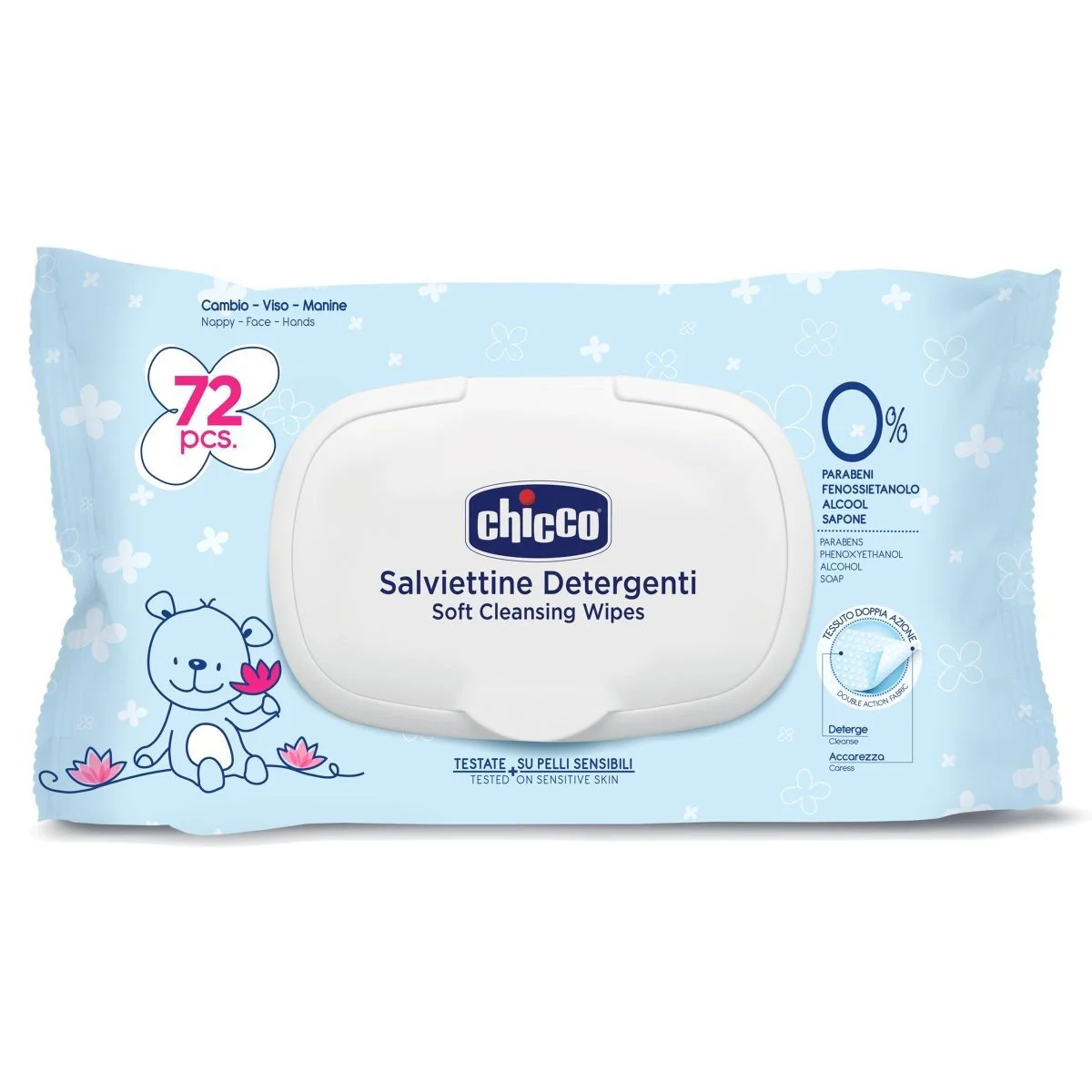 Servetele umede pentru copii Chicco Baby Moments, 72 buc.