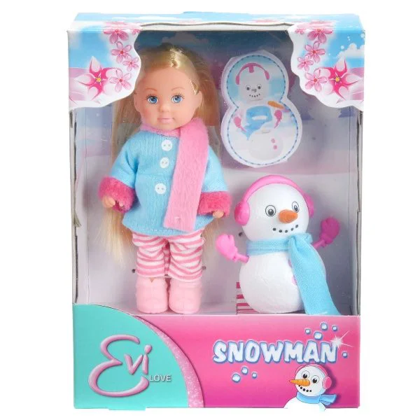 Мини-кукла Simba Еви и снеговик
