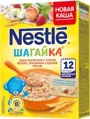 Каша молочная 5 злаков Nestle Шагайка с яблоком, земляникой и персиком (12+ мес.), 200 г