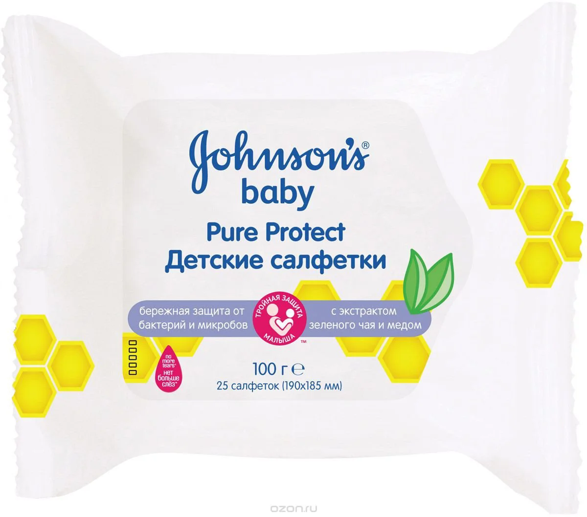 Влажные салфетки Johnson's Baby &quot;Pure Protect&quot;, 25 шт.