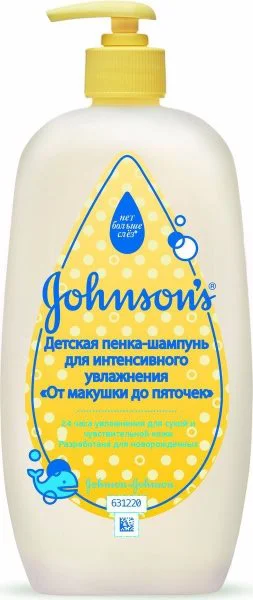 Spuma-sampon pentru baie Johnson's Baby Top to Toe, 500 ml