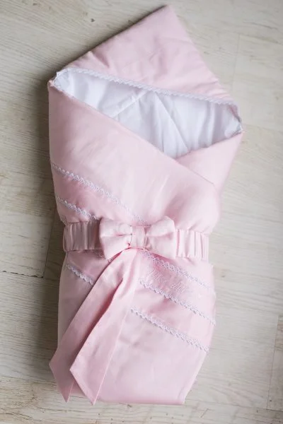 Конверт с бантиком Specialbaby розовый, 90x90 см