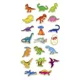 Magneti colorati din lemn Viga Toys Dinosaurs, 20 buc.