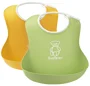 Комплект нагрудников BabyBjorn Soft Bib Green/Yellow, 2 шт.