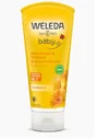 Sampon si lotiune de curatare cu galbenele Weleda Baby pentru par si corp, 200 ml
