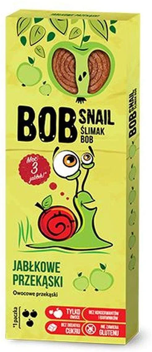 Bomboane naturale Bob Snail de mere, 30 g