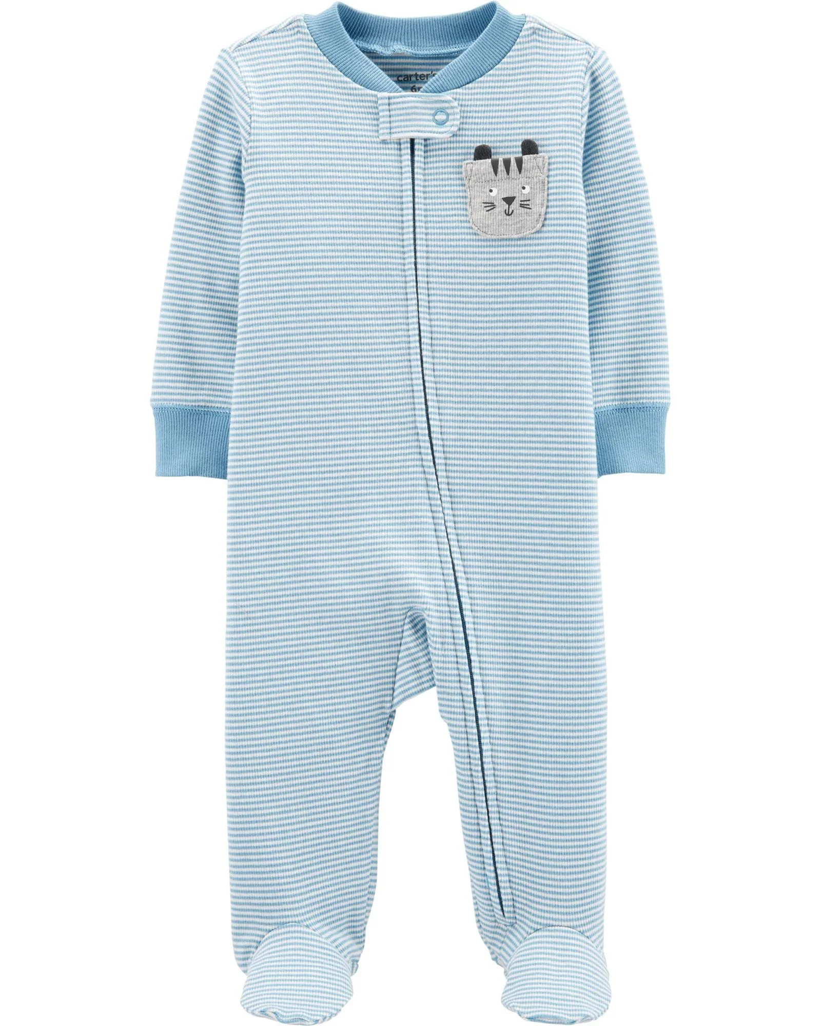 Carter's Pijama bebe cu dungi Pisica