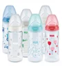 Бутылочка пластиковая NUK First Choice Temperature Control с силиконовой соской (0-6 мес.), 300 мл