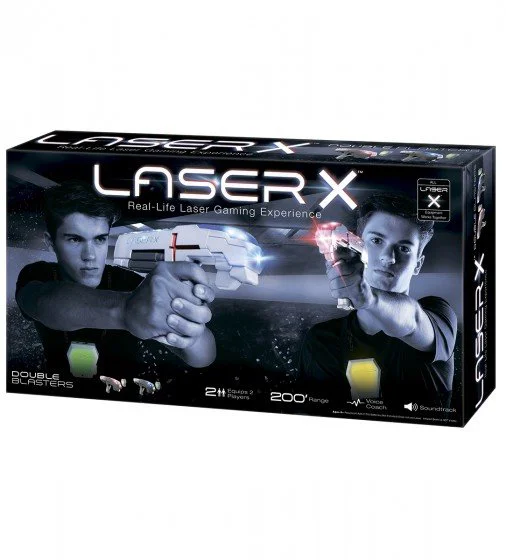 Set de joaca lupte cu laser Laser X NSI pentru 2 jucatori
