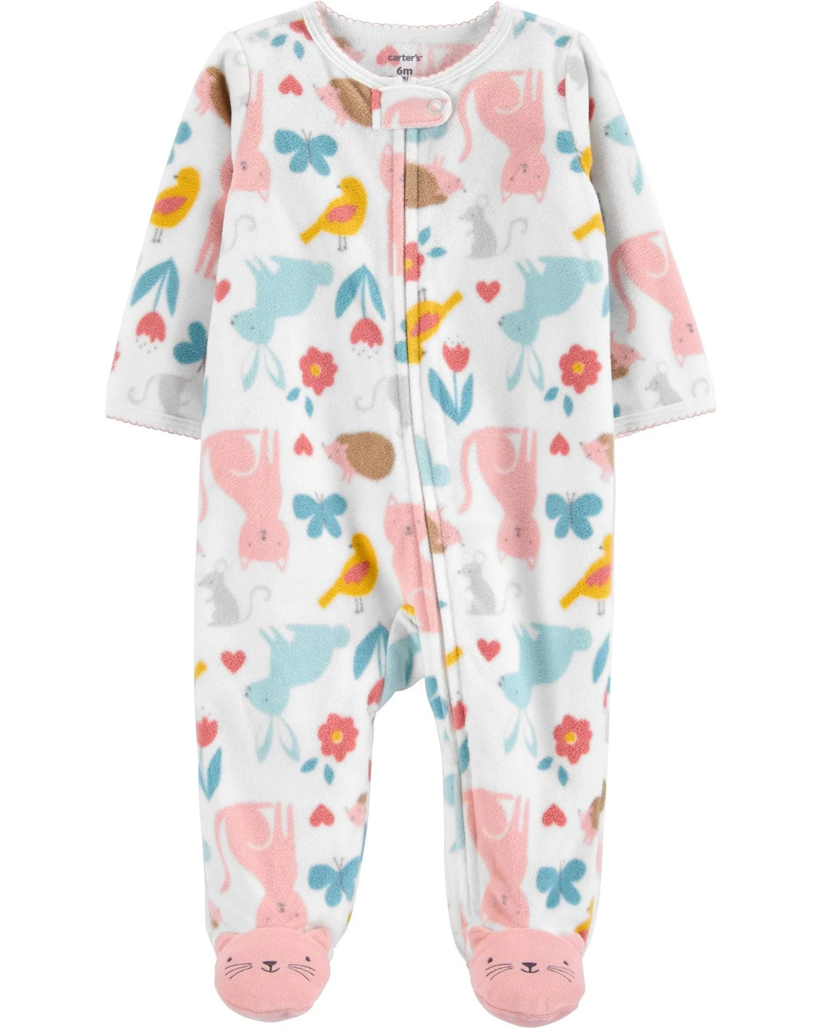 Carter's Pijama bebe cu fermoar reversibil Animale