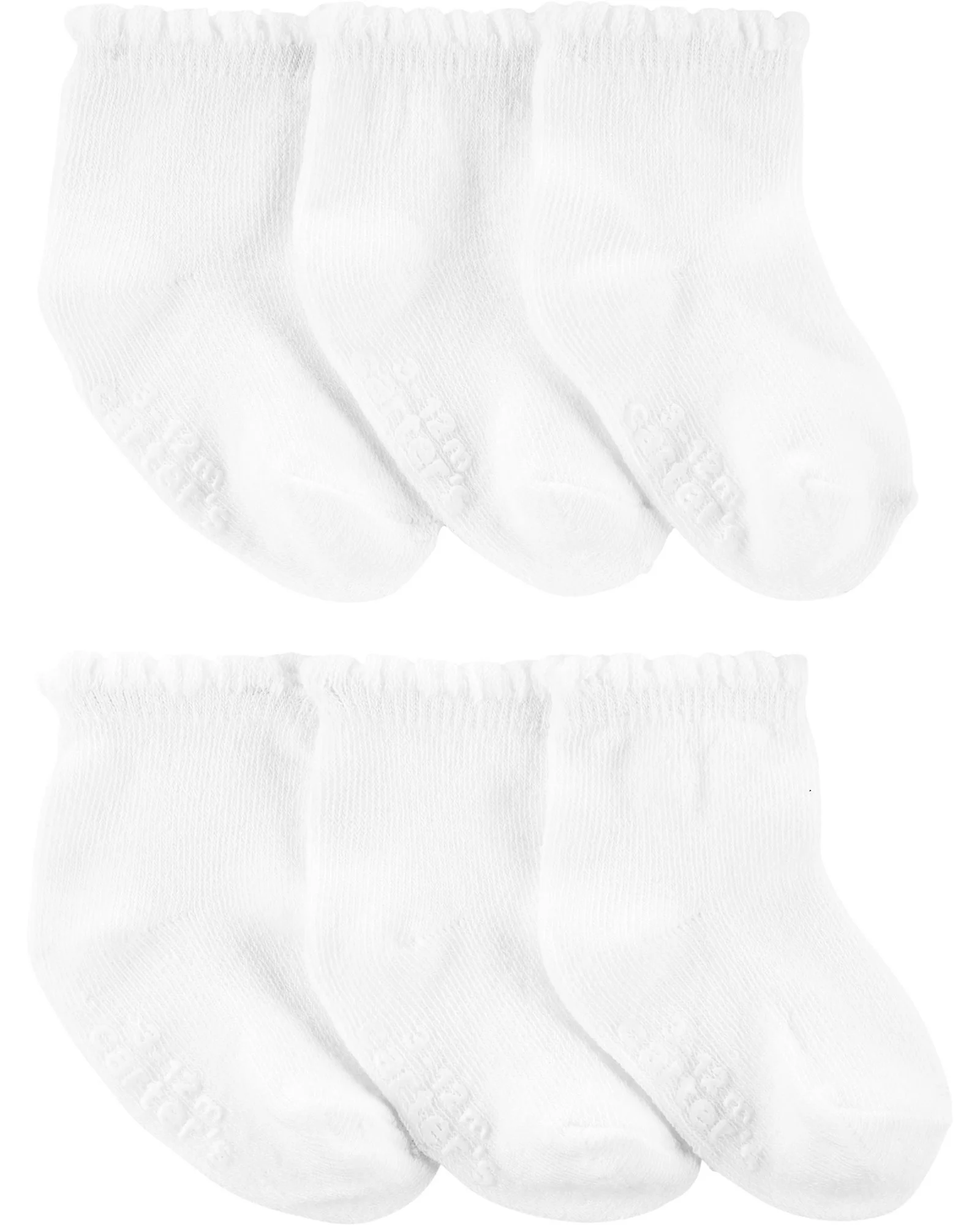Carter's Набор из 6 пар носков Белые
