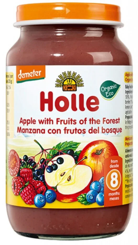 Piure Holle de mere si fructe de padure (8+ luni), 220 g