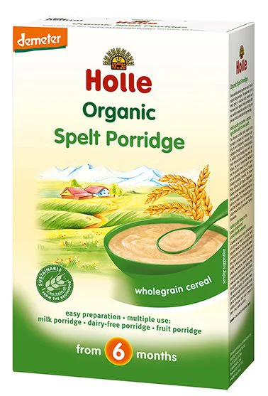 Terci organic Holle de grau spelt fara lapte (6+ luni), 250 g